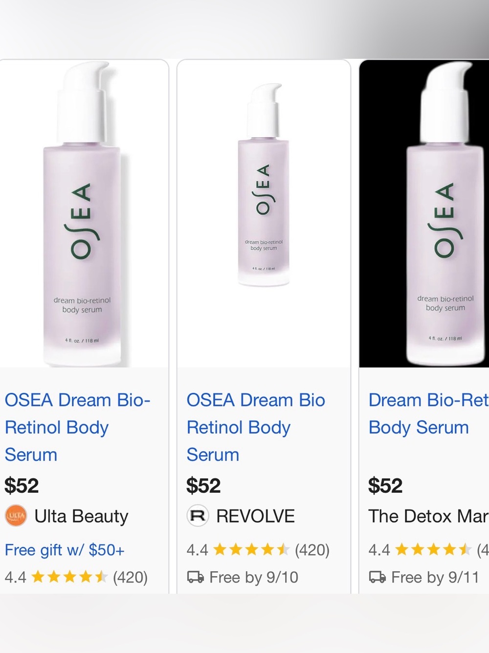 $52 OSEA Dream Bio-Retinol Body Serum